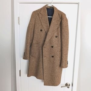 Herringbone Double Breasted Coat